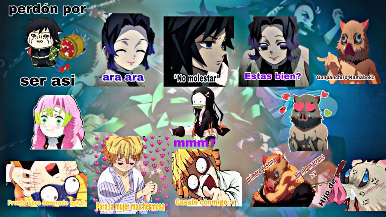 Stickers Para Whatsapp De Kimetsu No Yaiba Youtube