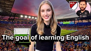 Teaching English at the Soccer Stadium! ⚽