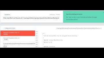 2.- Laravel 9 : Vite manifest not found at: public\build/manifest.json