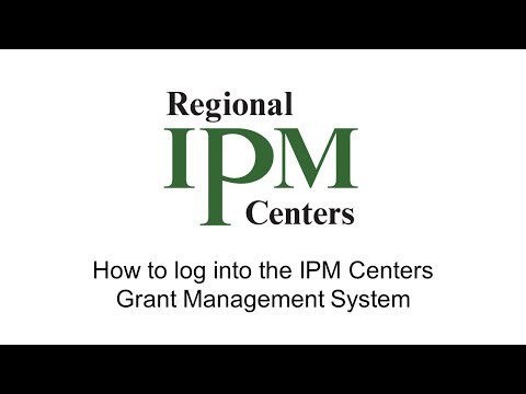 Grant Management System Tutorial 1: Log In