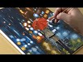 How to Draw a Girl Walking in the Rain / Acrylic Painting Tutorial