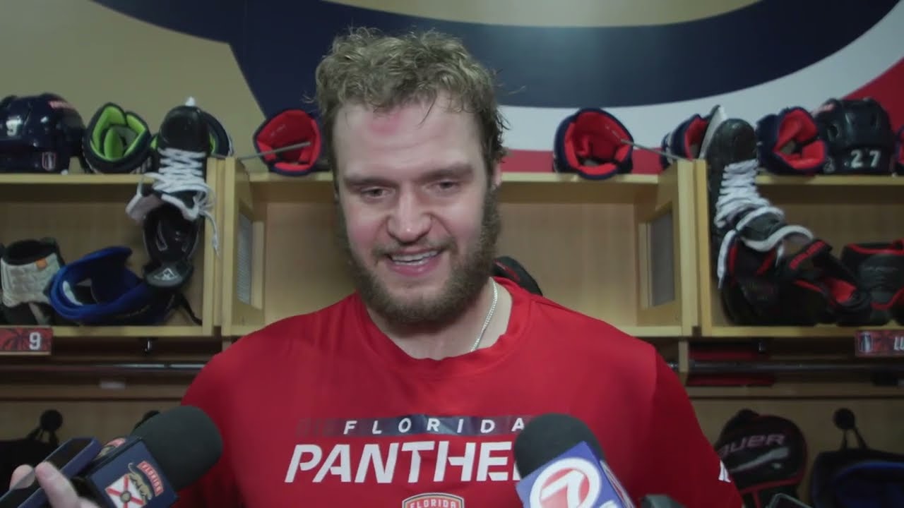 Aaron Ekblad, Sasha Barkov at Florida Panthers Tuesday Practice