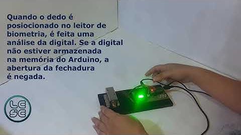 Fechadura Eletrônica Biométrica.