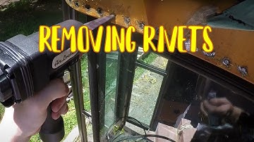 How To Remove Rivets On A Skoolie The Easy Way (School Bus Conversion)