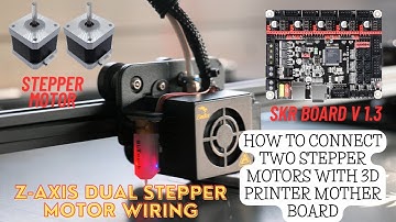 HOW TO CONNECT TWO STEPPER MOTOR WITH 3D PRINTER BOARD | Z-AXIS DUAL DRIVE STEPPER MOTOR WIRING