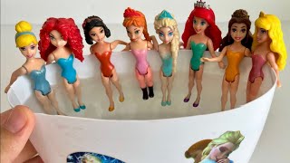 ASMR 5 MYSTERY SURPRISES Disney Princess Miniature Dolls Satisfying Unboxing NO Talking Video