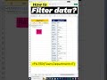 How to filter data in ms excel | Filter in MS Excel | How To Filtering Data in Excel #QuickTeach-c6r