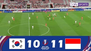 كوريا الجنوبية ضد إندونيسيا 2-2 [ض.ج. 10-11] | كأس آسيا تحت 23 سنة 2024 | أبرز الأحداث والأهداف