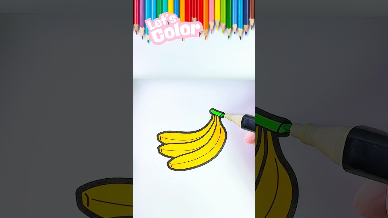 Banana Coloring pages #coloring #coloringforkids #coloringpages