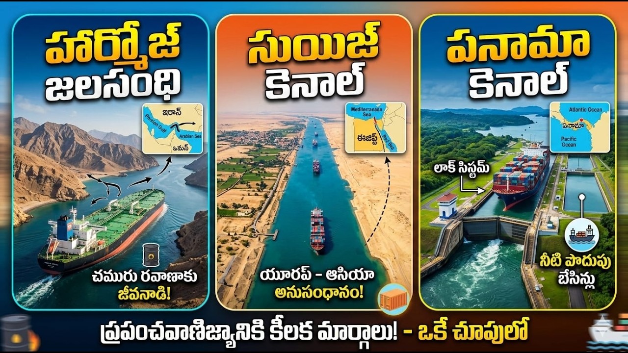 హార్మోజ్ జలసంధి, సుయిజ్, పనామా కెనాల్  ప్రాముఖ్యత.తప్పక తెలుసుకోవాల్సిన విషయాలు #video #shortvideo