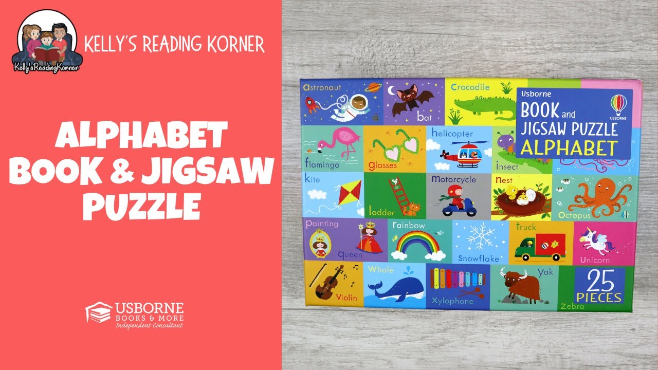 Alphabet Book & Jigsaw Puzzle | Spring 2022 New Title | Usborne Books & More [25-piece puzzle]