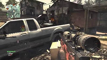 MW3 720 Throwing knife Cross Map ( Village )