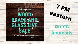 Live Sale tonight on Jenneads channel at 6PM central/7 eastern