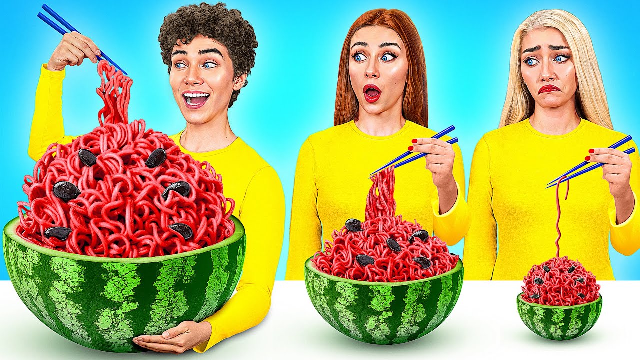 Big, Medium and Small Plate Challenge | Delicious Kitchen Hacks by ...