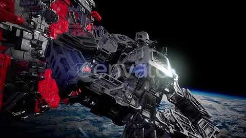 Highly Detailed Huge Spaceship | Motion Graphics - Envato elements