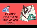STD X Maths/Goa board/prelims January 2025/level 2/paper solution /(konkani)