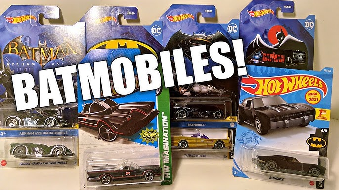 Pack De 3 Batimovil De Colección Batman Hot Wheels