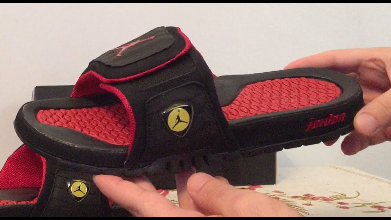 Jordan Hydro 14 Retro Slippers - YouTube