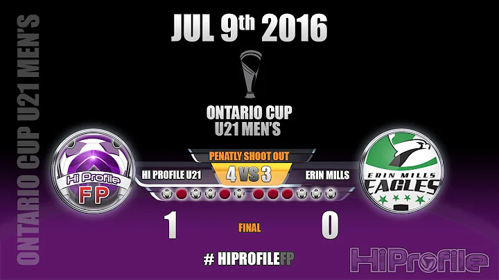 Hi Profile U21 vs Erin Mills Eagles - PK Shootout ...