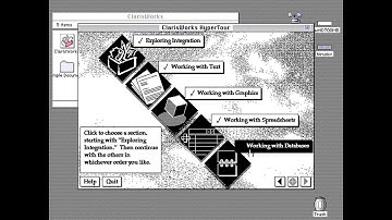 Apple Macintosh - ClarisWorks HyperTour