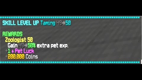 TAMING 50 | Hypixel Skyblock