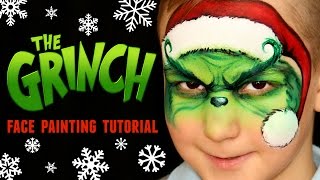 grinch face christmas painting makeup tutorial