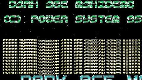 DarkAge Maxidemo by Epsilon/PowerSystem (Amstrad CPC demo - 1995)