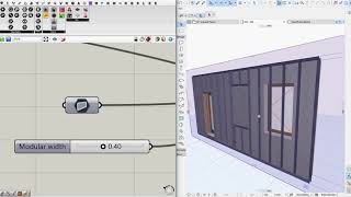 Archicad wall system with Grasshopper