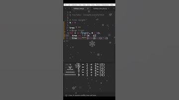 Draw A Christmas Tree In Python 🎄