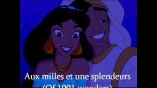 Aladdin - A Whole New World - French   Translation (Ce rêve bleu)
