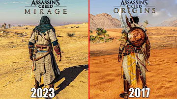 ASSASINS CREED MIRAGE VS ASSASINS CREED ORIGINS Physics & Detail Comparison 4k60fps