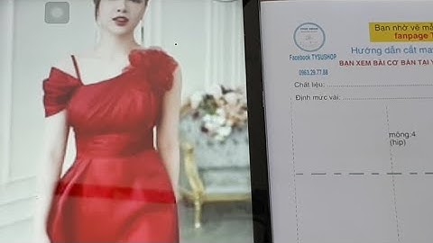 Dạy Cắt May áo Đầm Dự Tiệc | Áo Đầm Kiểu Xoè 3829