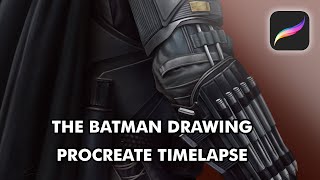 Drawing 'The Batman' - Procreate Timelapse screenshot 5