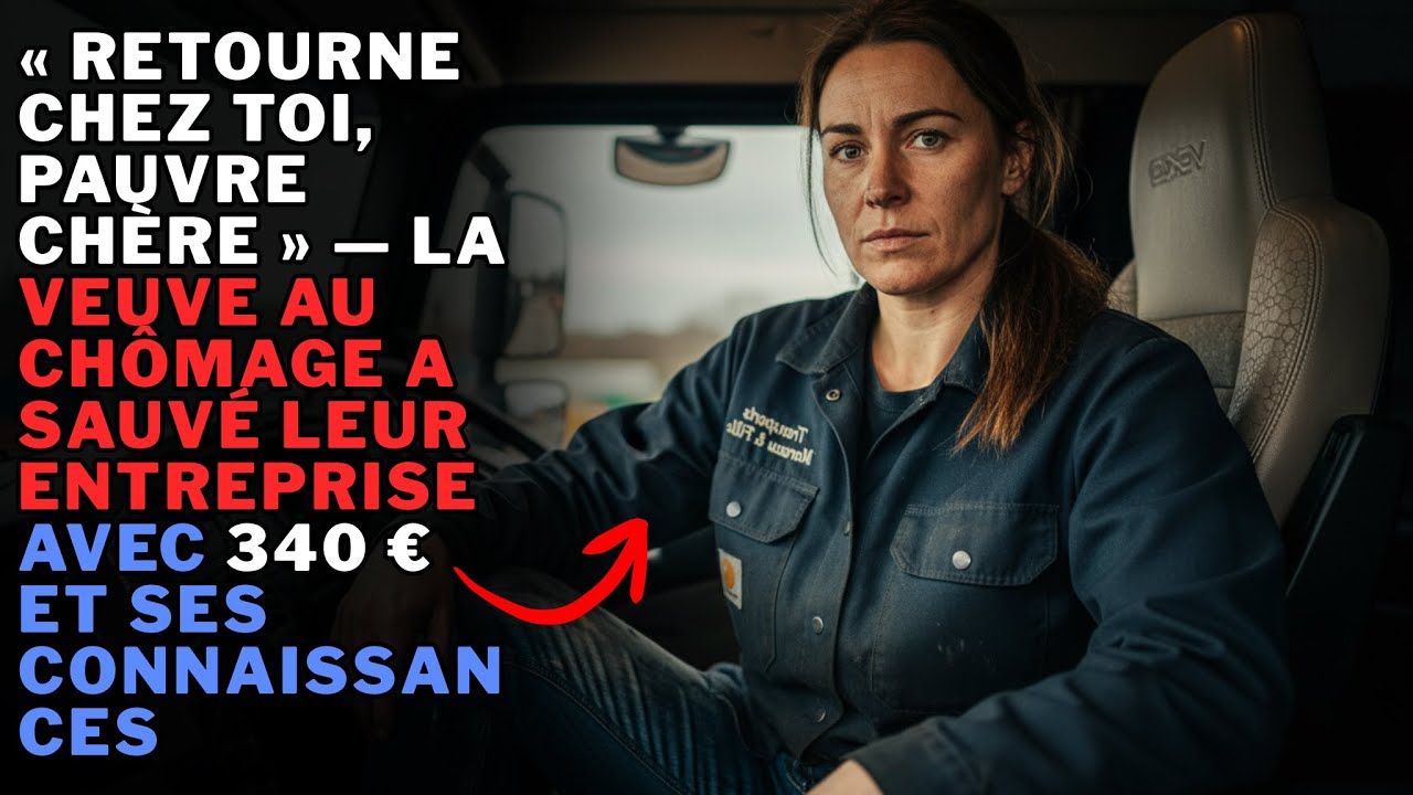 ILS SE MOQUÈRENT DE LA CAMIONNEUSE VEUVE — ELLE SAUVA LEUR ENTREPRISE AVEC UNE PIÈCE À 340€