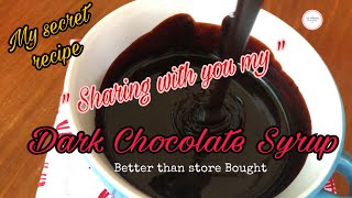 Homemade Dark Chocolate Syrup | How to make Chocolate Sauce at Home | La Kusina Kusinera | Ep. 24