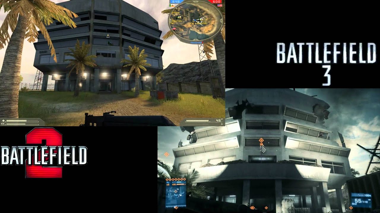 Battlefield 2 / Battlefield 3 - Sharqi Peninsula Comparison