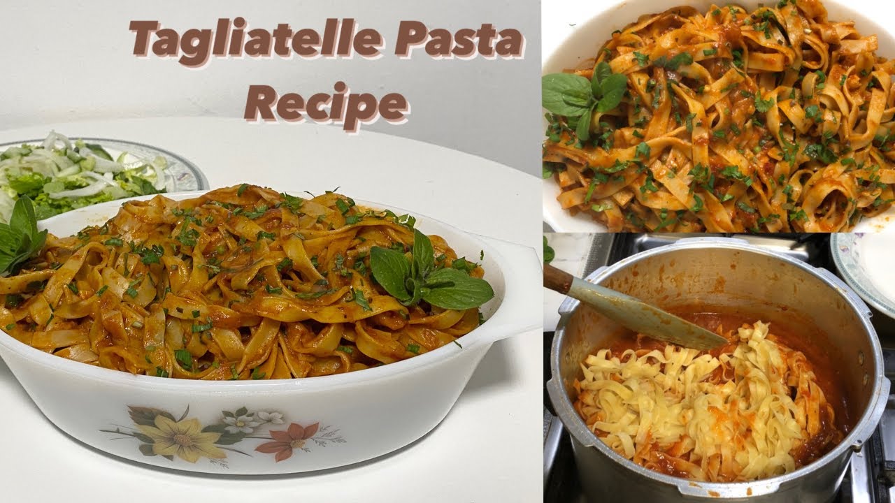 Easy Tagliatelle Pasta Recipe YouTube