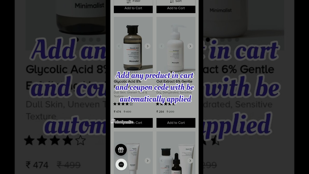 Minimalist Hidden Coupon code 🤫 