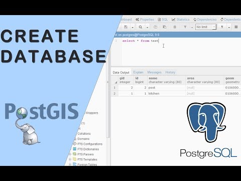 Postgresql : Create Postgis database and import shapefiles.