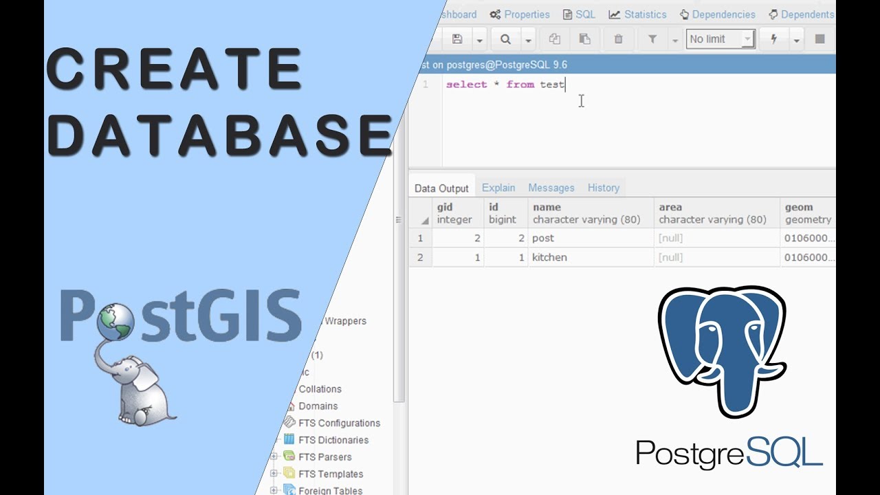 Postgresql Create Postgis Database And Import Shapefiles YouTube