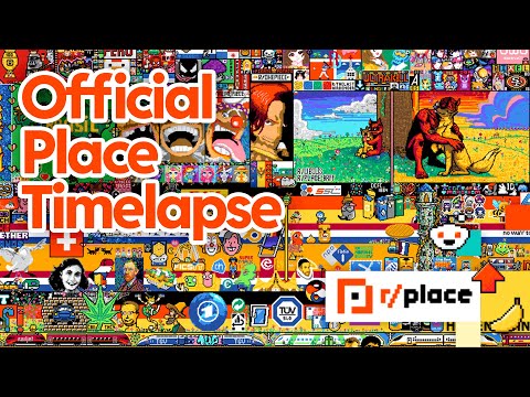 Official r/place 2023 canvas timelapse