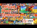 Official r/place 2023 canvas timelapse image