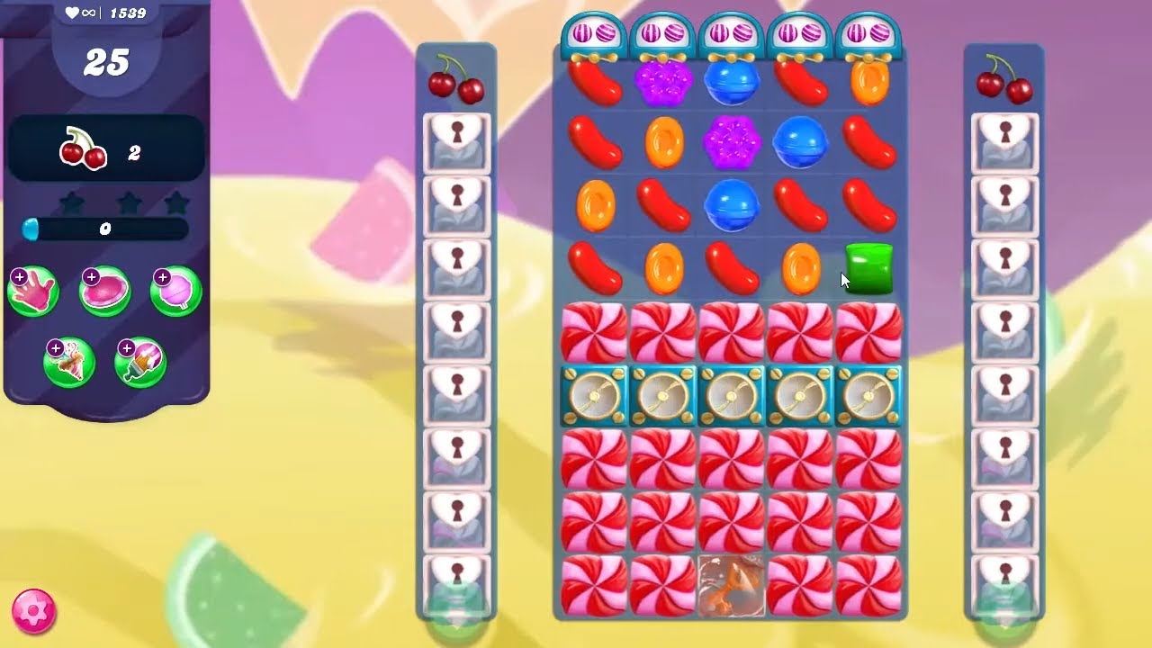 Candy Crush Saga Level 1539 No Boosters - Youtube