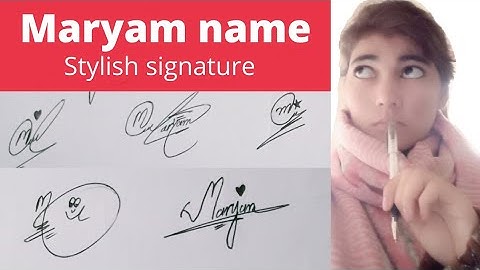 Maryam name signature# easy tips#name signature with arooj