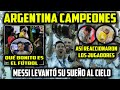 MESSI, AHORA SÍ · ARGENTINA CAMPEÓN de COPA AMÉRICA VENCIENDO a BRASIL 0-1 GOL DI MARÍA · REACCIÓN