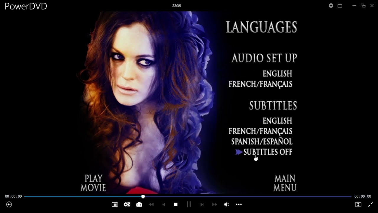 I Know Who Killed Me (2007) DVD Menu