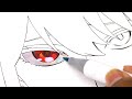 Real Time Eye & Skin coloring || Drawing YOR FORGER