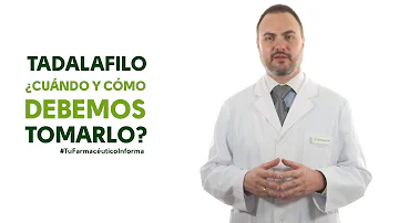 ¿Qué no se puede tomar con tadalafil?