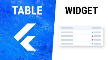 Flutter Table Widget