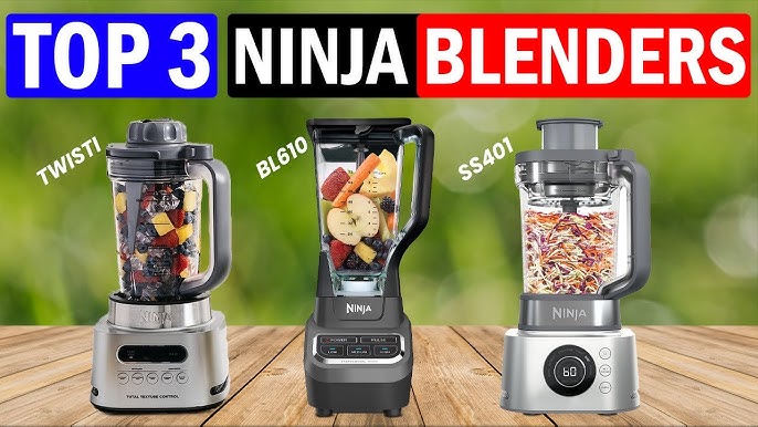 Ninja TWISTi, HIGH-SPEED Blender DUO 3 Preset Auto-iQ Programs, 34 oz.  Pitcher Capacity, SS150 